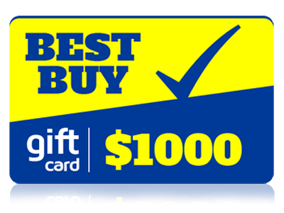 Best Buy $1000 gift card
